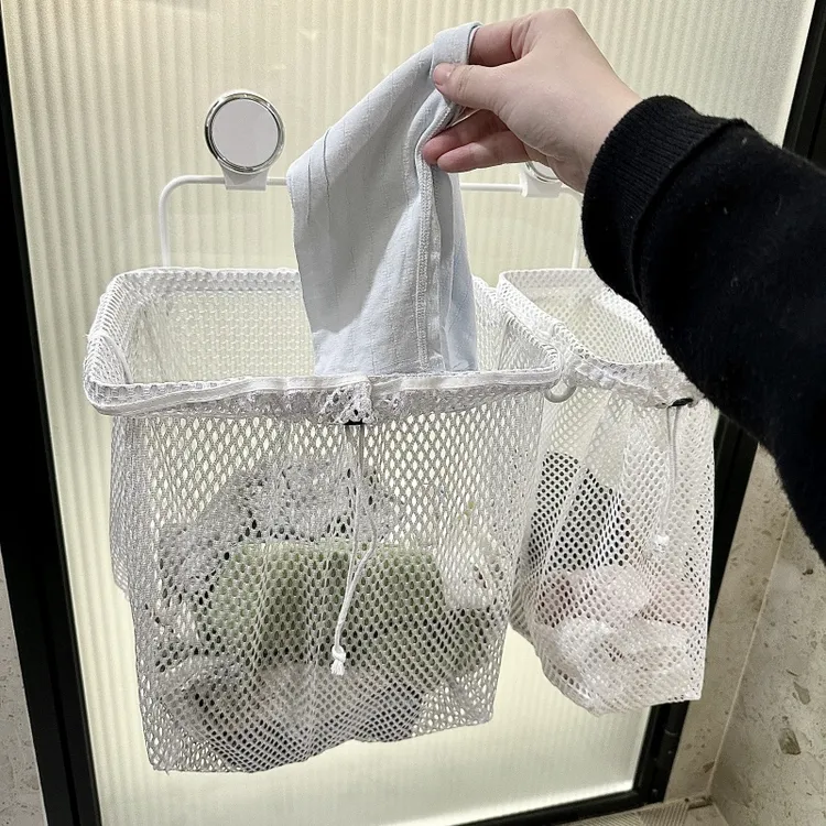 拾物造家吸盘脏衣篓家用洗衣篮壁挂式浴室洗衣篓卫生间脏衣服收纳