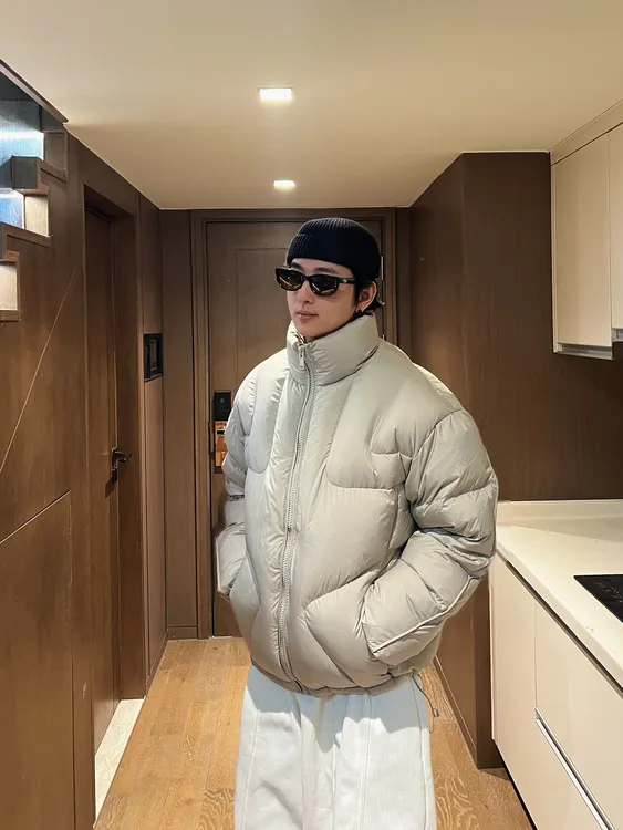 胡先生25ss秋冬新品云朵男士情侣面包羽绒服男款5803