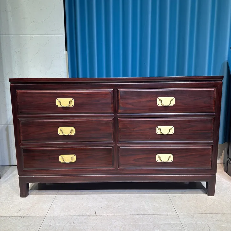 南美黑酸枝木多功能餐边柜六斗柜储物柜138*42*83