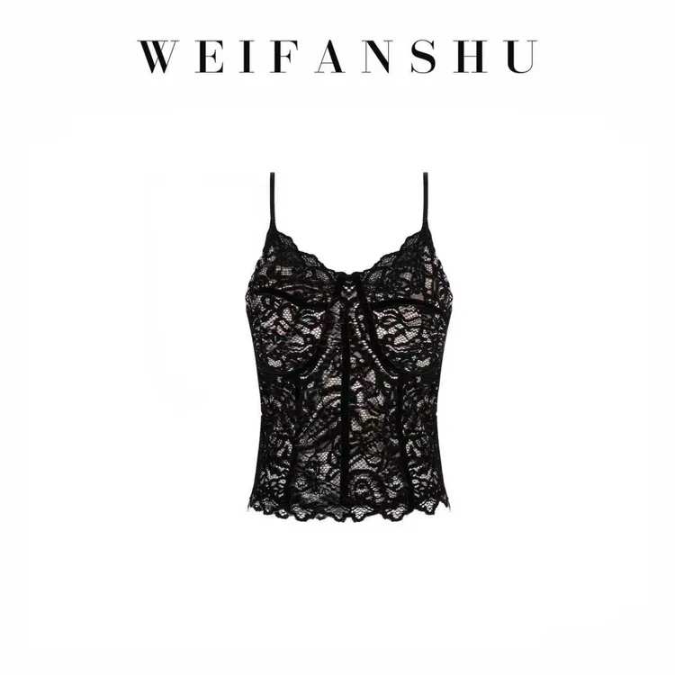 WEIFANSHU/魏凡舒【重逢心跳】夏季新款性感时尚蕾丝吊带内搭百搭