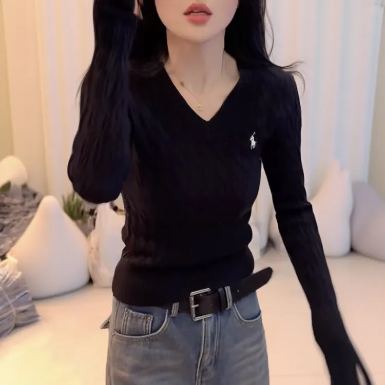 2025新款冬季时尚百搭显瘦长袖针织衫气质毛衣网红打底衫