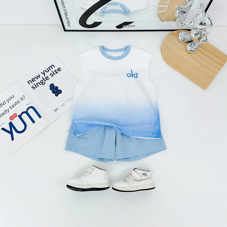 儿童背心套装无袖男童夏季2025新款洋气潮牌 DMC7896悠悠童话童装