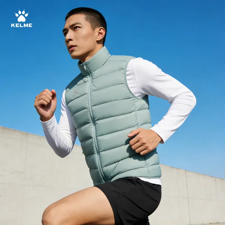 【羽绒轻型马甲】卡尔美男士冬季跑步运动户外保暖排骨LIFESTYLE