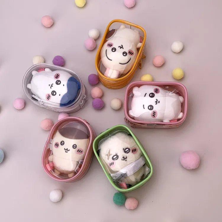 遛娃包Hachiware透明防尘Chiikawa小小守护系列毛绒冰箱贴收纳包