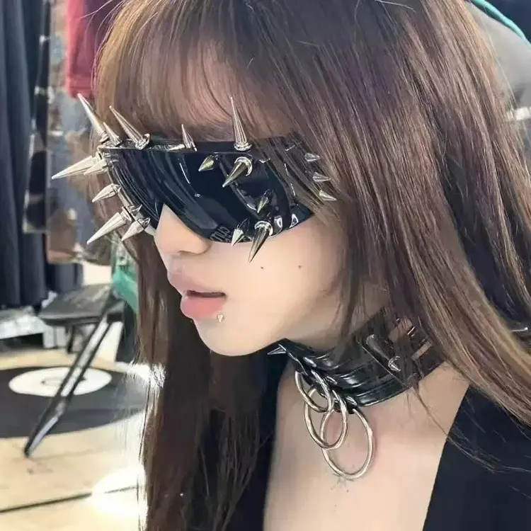 个性网红眼镜欧美赛博朋克风户外眼镜派对眼镜时尚风镜潮流街拍