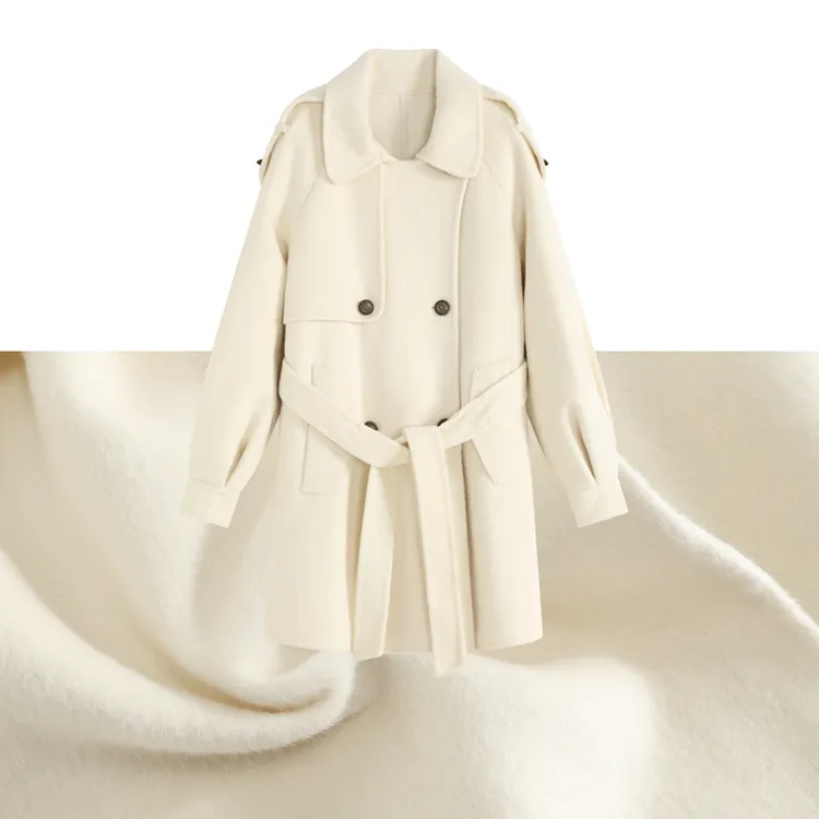 【幂幂私服】2025秋季今年流行的气质显瘦双面羊毛大衣女毛呢外套女