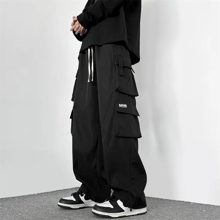 加大码300斤工装裤男生春夏季潮牌阔腿休闲长裤直筒宽松男款裤子