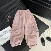 【现货】阿卷2025春装儿童韩版时尚休闲宽松工装裤子MPG4065