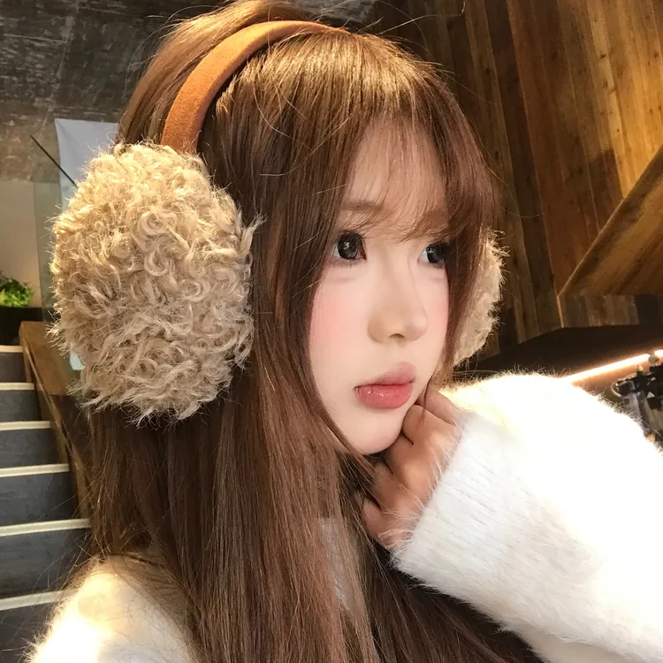 高级感毛茸茸加厚保暖耳罩女2025新款冬季防风防寒骑行耳包耳捂子