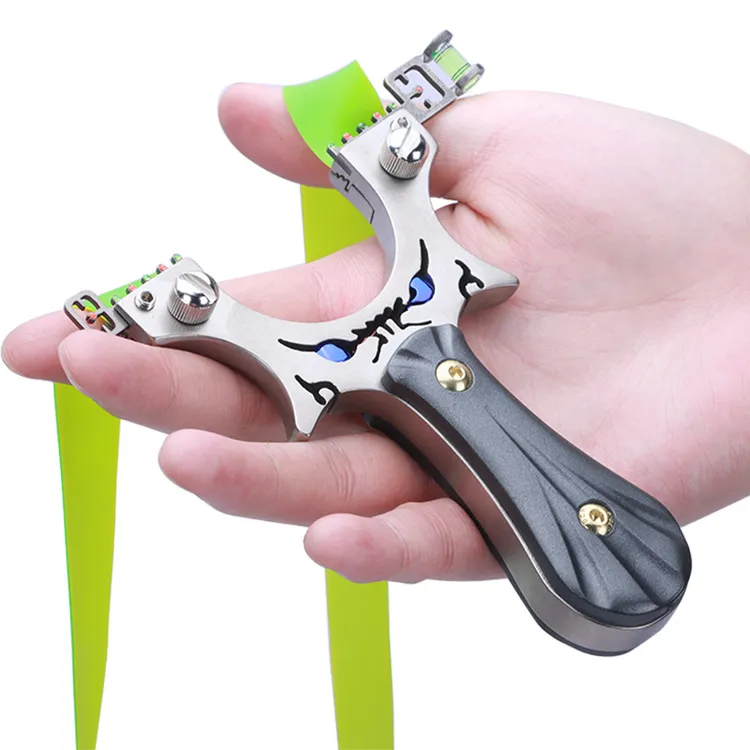 新款不锈钢弹弓打弹珠成年人专用高精度弹弓传统玩具户外实战玩具