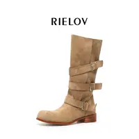【RIELOV●秀儿●朱丽叶】增高3.5cm时尚潮流百搭女士时装靴301-3