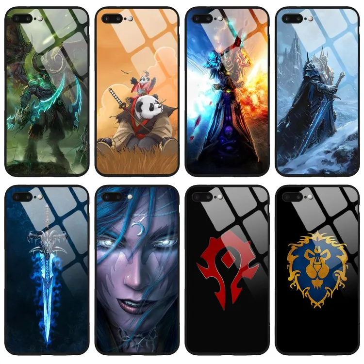 钢化玻璃 魔兽世界wow手机壳适用于 华为苹果小米魅族OPPO一加三