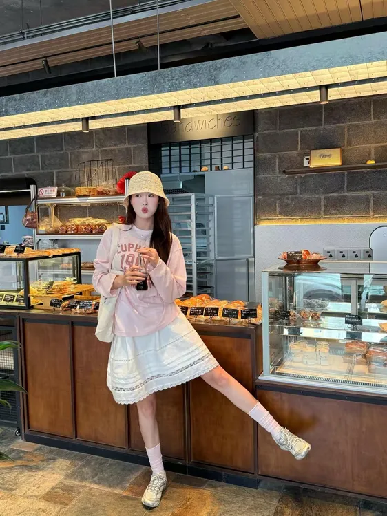 2025夏季新款时尚套装气质显瘦洋气休闲宽松短袖上衣辣妹半身裙女