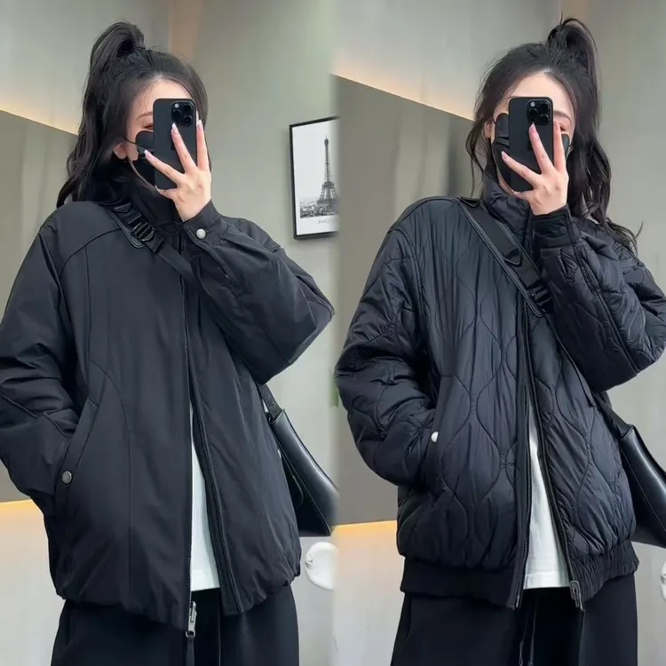 【双面穿】冬季新款男士简约百搭立领棉服时尚宽松帅气保暖棉衣外套