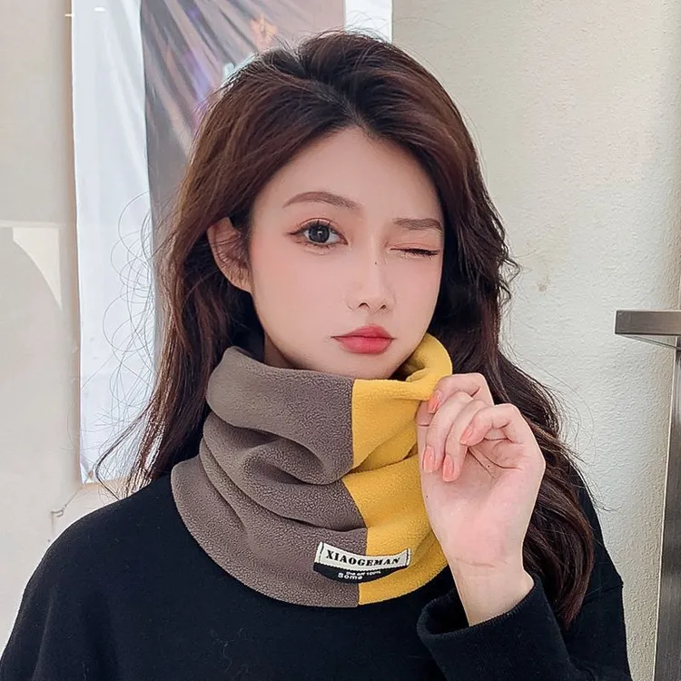 围脖秋冬季女面罩骑行保暖护颈脖套百搭男围巾加厚口罩多功能防寒