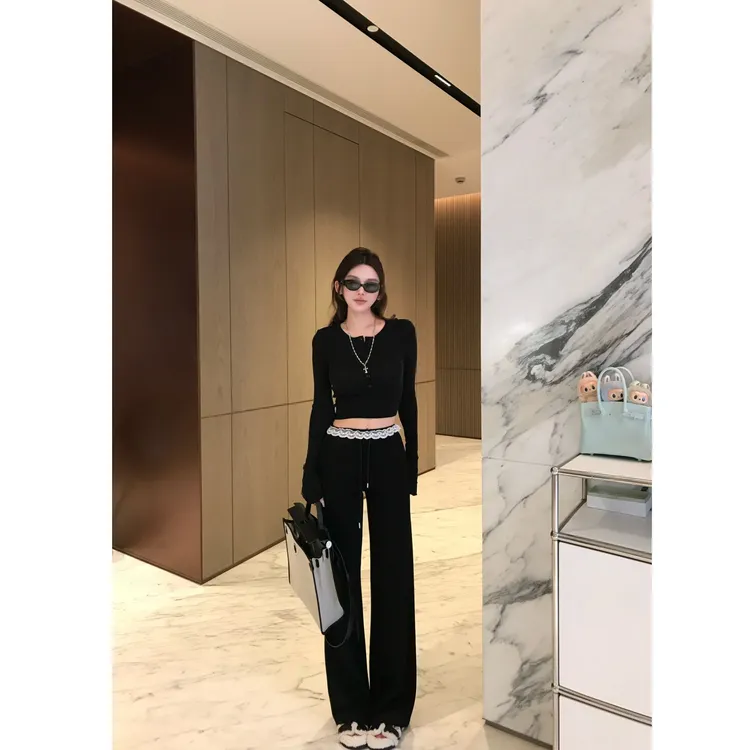 媛媛 【白开水】莱赛尔加磨毛针织打底衫上衣女新款长袖t恤#D1006