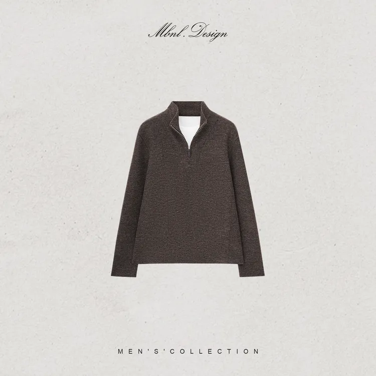 MBNL-F「Forme.雅致」秦磊男装羊毛定织纹理假两件卫衣LL-SSY1236