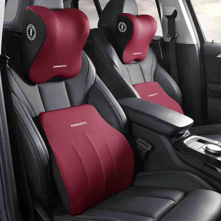 汽车头枕车用腰靠垫车内腰部支撑记忆棉护颈枕头座椅腰托车载靠枕