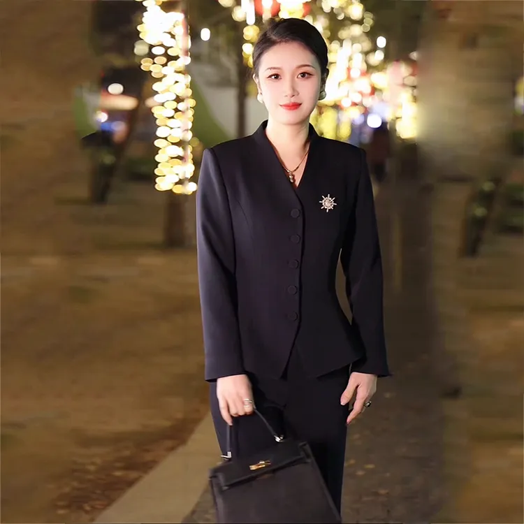 春季2025新款女装职业西装正装工作服小香风气质酒店职业套装