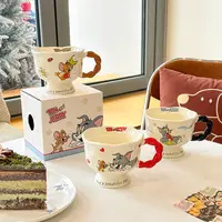 舍里正版授权猫和老鼠联名马克杯可爱情侣水杯家用杯子生日礼物女