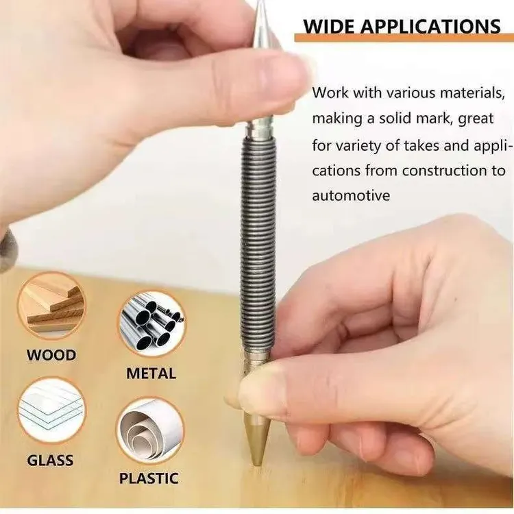 弹簧双头钉子冲套装用于打孔标记的金属木工钻