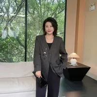 微胖女装【勋章外套】秋季假两件香风西装外套小众炸街高级感9691