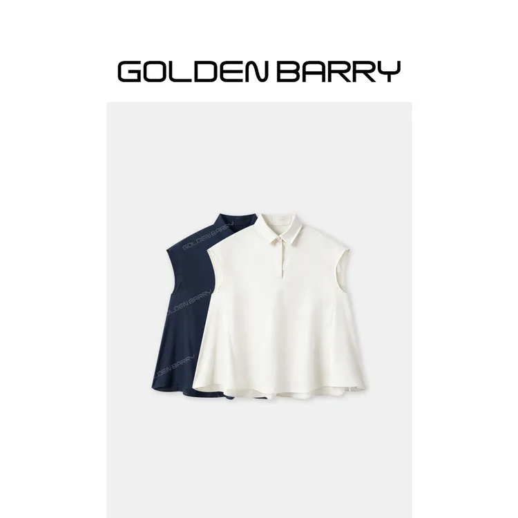 GOLDENBARRY「风写凉意」翻领包袖亚麻衬衣GB060702007