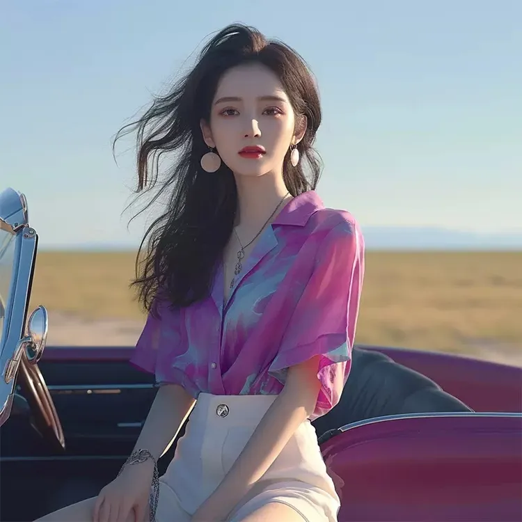 拉夏贝尔衬衫女2025爆款春游出行洋气衣服女小众炸街高级感女装