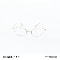 LIURUONAN 25JJ 钛架椭圆框素颜眼镜防蓝光防紫外线