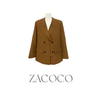 【ZACOCO】百搭轻奢显瘦高腰法式时尚职场小众短款西装外套3300上衣