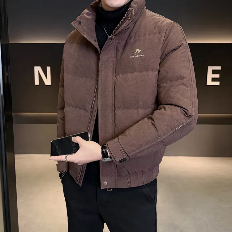 羽绒服男士加厚外套2026新款冬季潮牌高级感时尚立领保暖冬装袄子