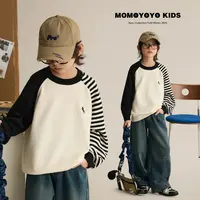 9.18新品【希望】儿童撞色插肩袖圆领毛衣 8942D