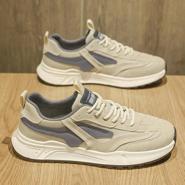 俞兆林男鞋2025新款夏季网面透气防臭休闲增高厚底阿甘老爹运动鞋