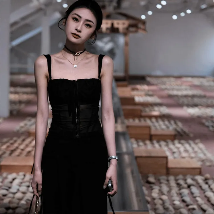 蕾丝抹胸吊带背心女辣妹外穿美背西装内搭打底性感小众胸衣上衣