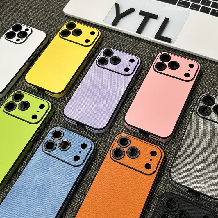 雅天立新款简约贴皮全包边适用苹果1716promax手机壳iPhone15pro