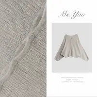 Ms·Yao【山间岚】秋冬新款蝙蝠袖单排扣开衫外套 3520