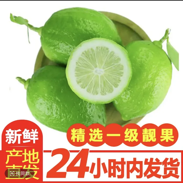 广东一级果无籽香水柠檬新鲜现摘奶茶店茶饮摊专用