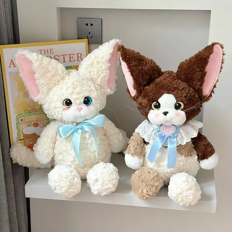 【小熊粉丝专享】超可爱德文卷毛猫跑跑系列精致猫咪跑跑玩偶