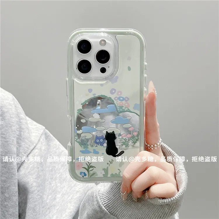 炫彩镜面适用苹果17/iPhone/华为荣耀/OPPO/小米手机壳pura70爆款