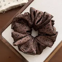 深色豹纹发圈高级百搭轻职风大肠圈扎头发皮筋