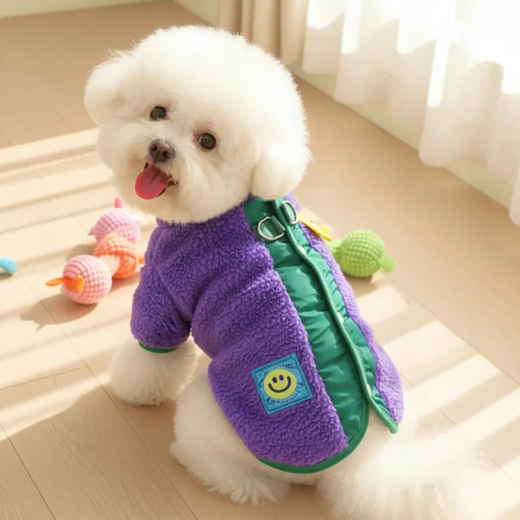 冬款小狗衣服小型犬保暖狗狗冬季棉服秋冬泰迪四脚冬装加绒可牵引