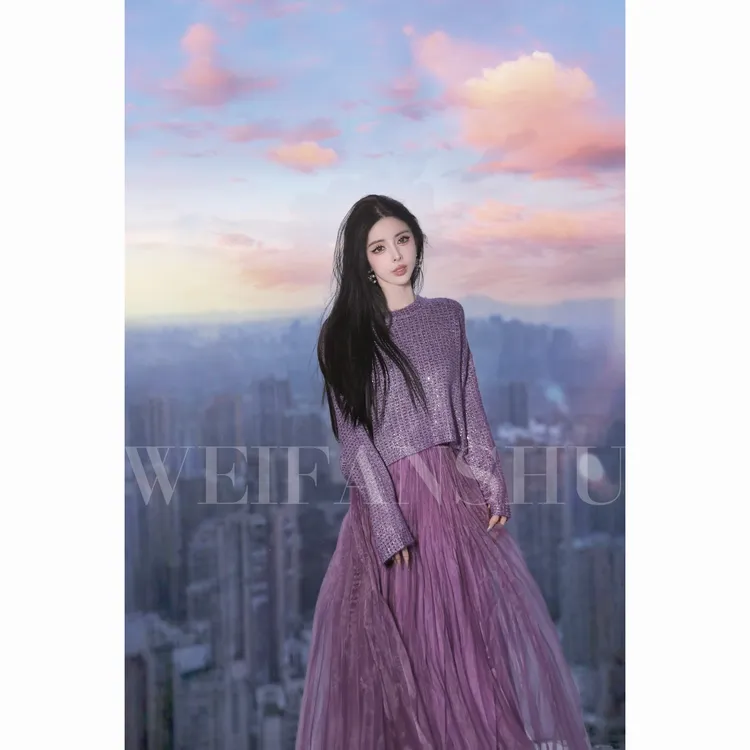 WEIFANSHU/魏凡舒【心动年轮】早秋新款气质简约百搭显瘦羊毛毛衣