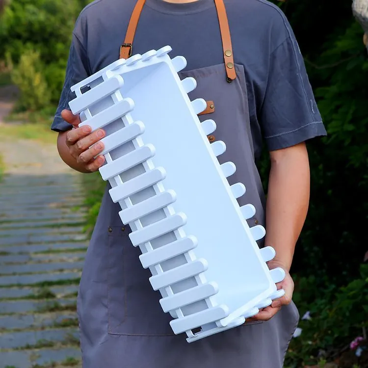 栅栏花盆特大号长方形花槽围栏育苗种菜花箱花池护栏插花装饰造景