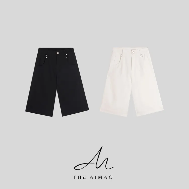 【THE AIMAO】“摩登率性“定纺亚麻棉混纺清爽显瘦七分裤XYX82300