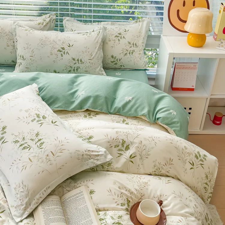 小碎花水洗棉床上用品四件套床单被套单双人学生宿舍寝室三件套罩