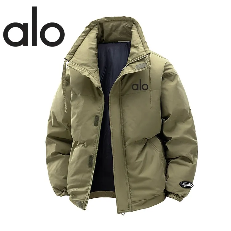 alo冬季加厚防风立领棉袄冬季新款加厚防风外套棉衣棉服时尚百搭