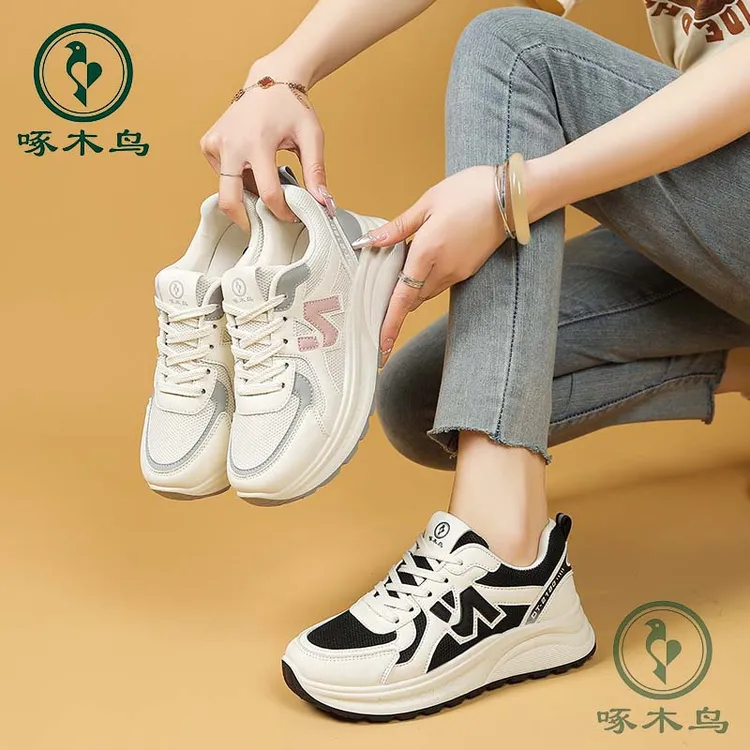 【啄木鸟022】秋季老爹鞋运动鞋舒适休闲鞋女鞋品牌鞋透气时尚厚底