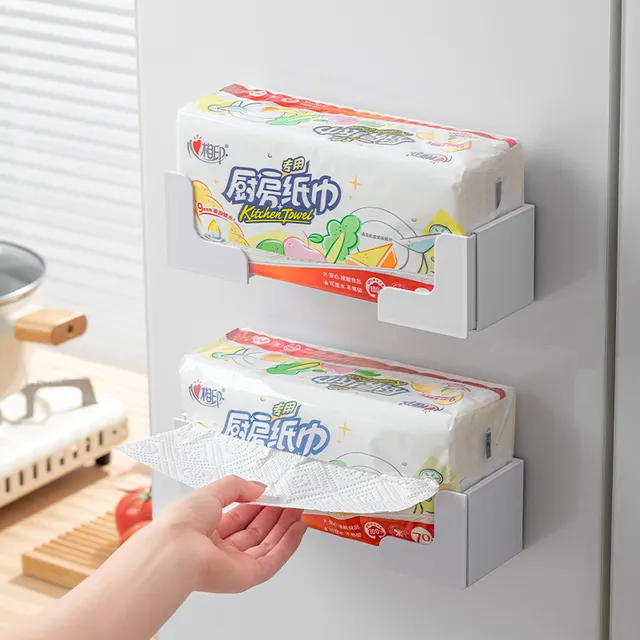 日本冰箱磁吸置物架侧面收纳神器强力磁贴壁挂保鲜膜厨房纸巾挂架