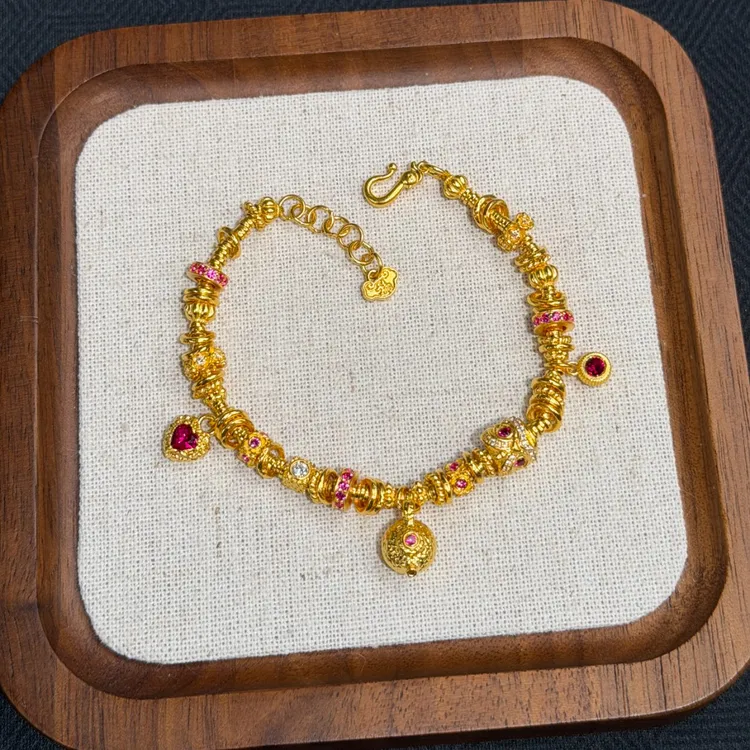 ★现货★DIY设计手串把把壶镶嵌款预估25.18g手围16.5-泉州海鲜专拍