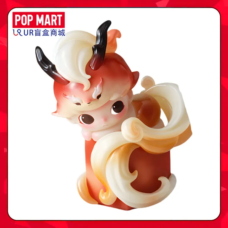 泡泡玛特 POP MARTDIMOO一盏风月系列盲盒瑞兽印章手办潮流玩具